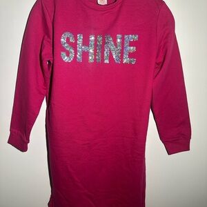 Wonder Nation Girls' Sweatshirt Dress - Size XL (14-16)